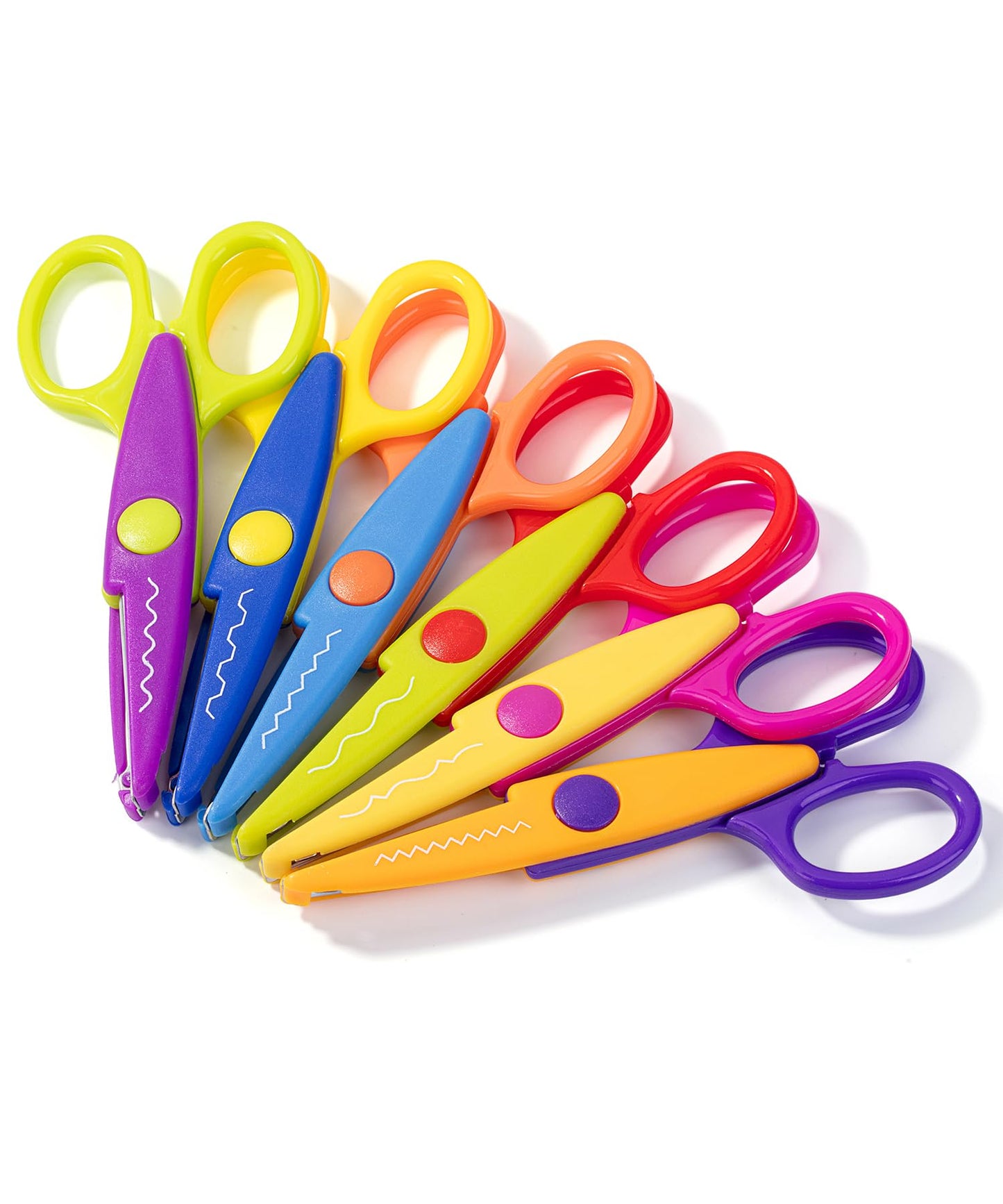 Mr. Pen- Craft Scissors Decorative Edge, 6 Pack, Bright Zig Zag Scissors