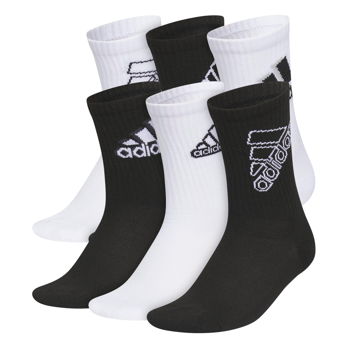 adidas Kids Athletic Cushioned 6-Pack Crew (Little Kid/Big Kid/Adult)