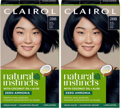 Clairol Natural Instincts Demi-Permanent Hair Dye, 4 Dark Brown | 1 Pack
