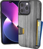 Smartish® iPhone 13 Wallet Case - Wallet Slayer Vol. 1 [Slim + Protective] Credit Card Holder - Drop Tested Hidden Credit Card Slot Cover for Apple iPhone 13 - Black Tie Affair