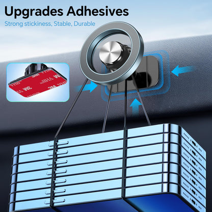 for iPhone Magsafe car Mount【20 Strong Magnets】Magnetic Phone Holder for Car Dashboard【360° Rotation】Hands Free Car Phone Holder Mount Dash Fit iPhone 15 14 13 12 Pro Max Plus MagSafe Car Accessories