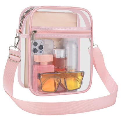 USPECLARE Clear Purse for Stadium Events Transparent Messenger Bag