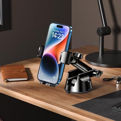 Qifutan Dash Mounted Holders Phone Holders for Your Car Phone Mount for Car Dashboard Windshield Air Vent Universal Desk Mounts Hands Free Automobile Cell Phone Holder Fit for iPhone Smartphone