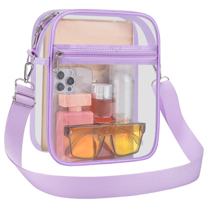 USPECLARE Clear Purse for Stadium Events Transparent Messenger Bag