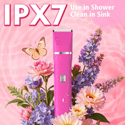 Risina 2-in-1 Bikini Trimmer for Women, Women's Electric Razor, Face Shaver