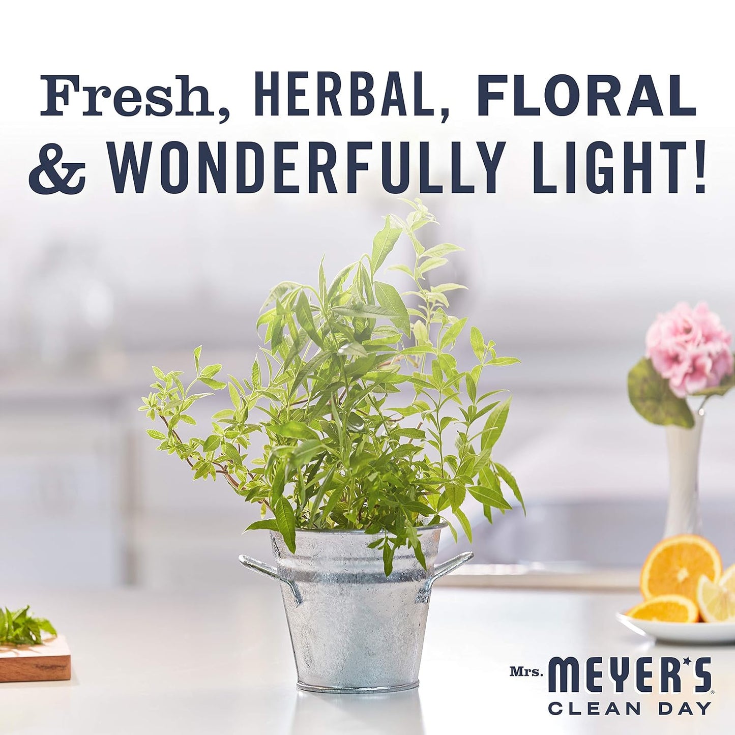 Mrs. Meyer's Clean Day, Hand Soap Refill, Lemon Verbena Scent, 33 Fl Oz