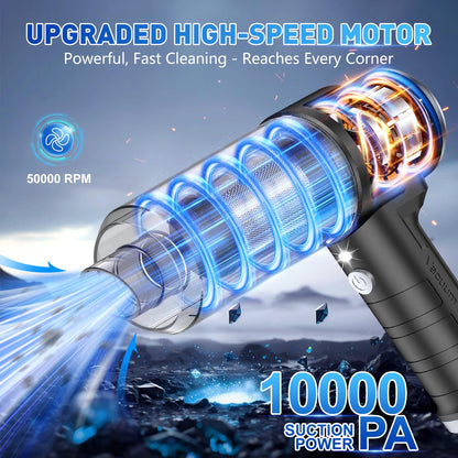 KMM Handheld Car Vacuum Cleaner, Hand Held Vacuum Cleaner and Air Duster