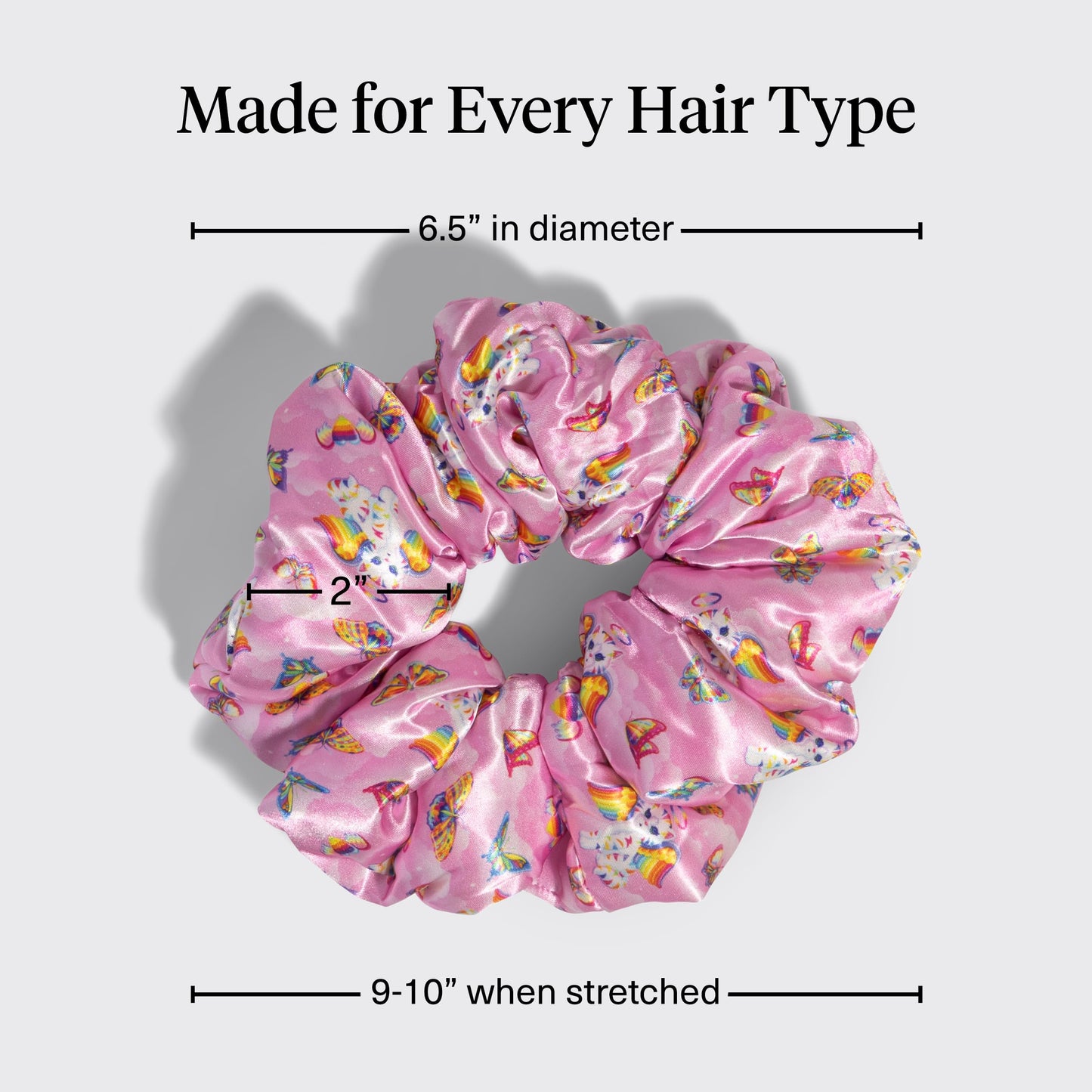 Kitsch Ultra-Petite Satin Scrunchies for Women - Eucalyptus, 6pcs