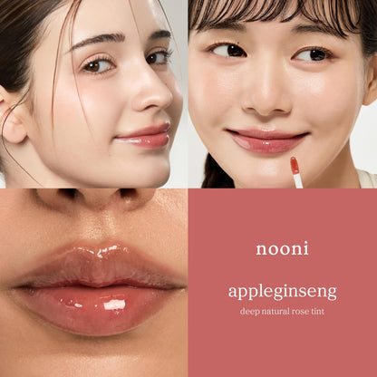NOONI Korean Lip Oil - Applepeony - pH Color-Changing Plumping Lip Gloss