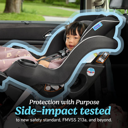 Graco Extend2Fit Convertible Car Seat, Rear and Forward Facing Car Seat with Adjustable Extension Panel for Extra Legroom, Great Gift for Baby Shower or Baby Registry, Redmond