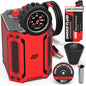 AutoLine Pro HyperSmoke™ Automotive Smoke Machine EVAP Vacuum Leak Tester – Adjustable Pressure – OEM Approved Smoke Fluid – Built-in Air Compressor Motor – Includes Cone and Gas Cap EVAP Adapter.