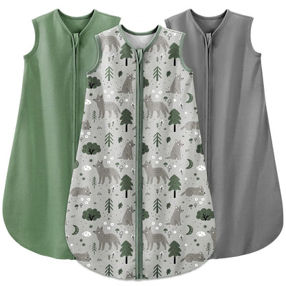 Yoofoss Baby Sleep Sack 0-6 Month 0.5TOG 100% Organic Cotton 2-Way Zipper