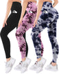 Blisset 3 Pack High Waisted Leggings for Women with Pockets Soft Active Compression Pants for Yoga Running & Daily Wear