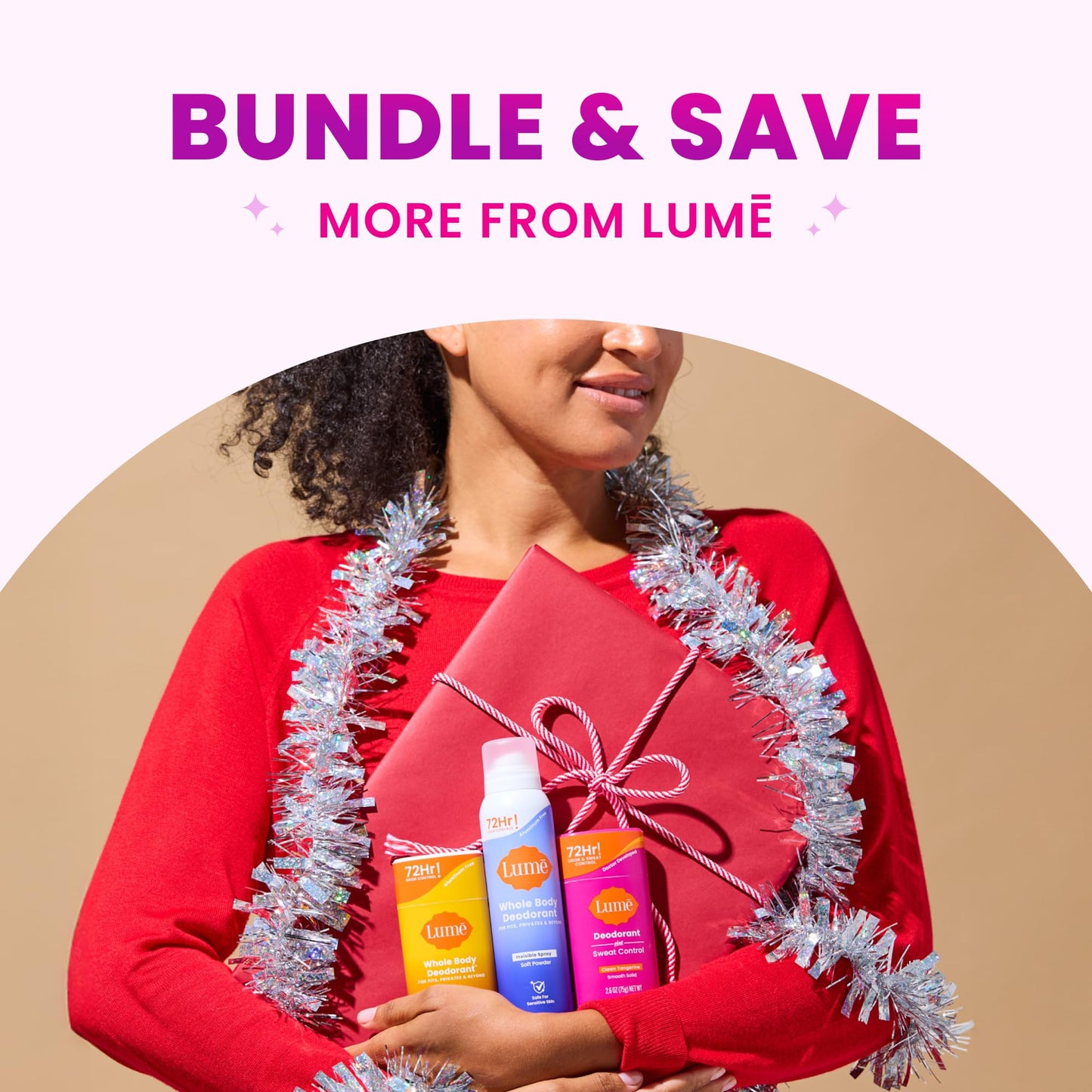 Lume Whole Body Deodorant - Solid Stick - 2.6 oz, 2 pk (Soft Powder)
