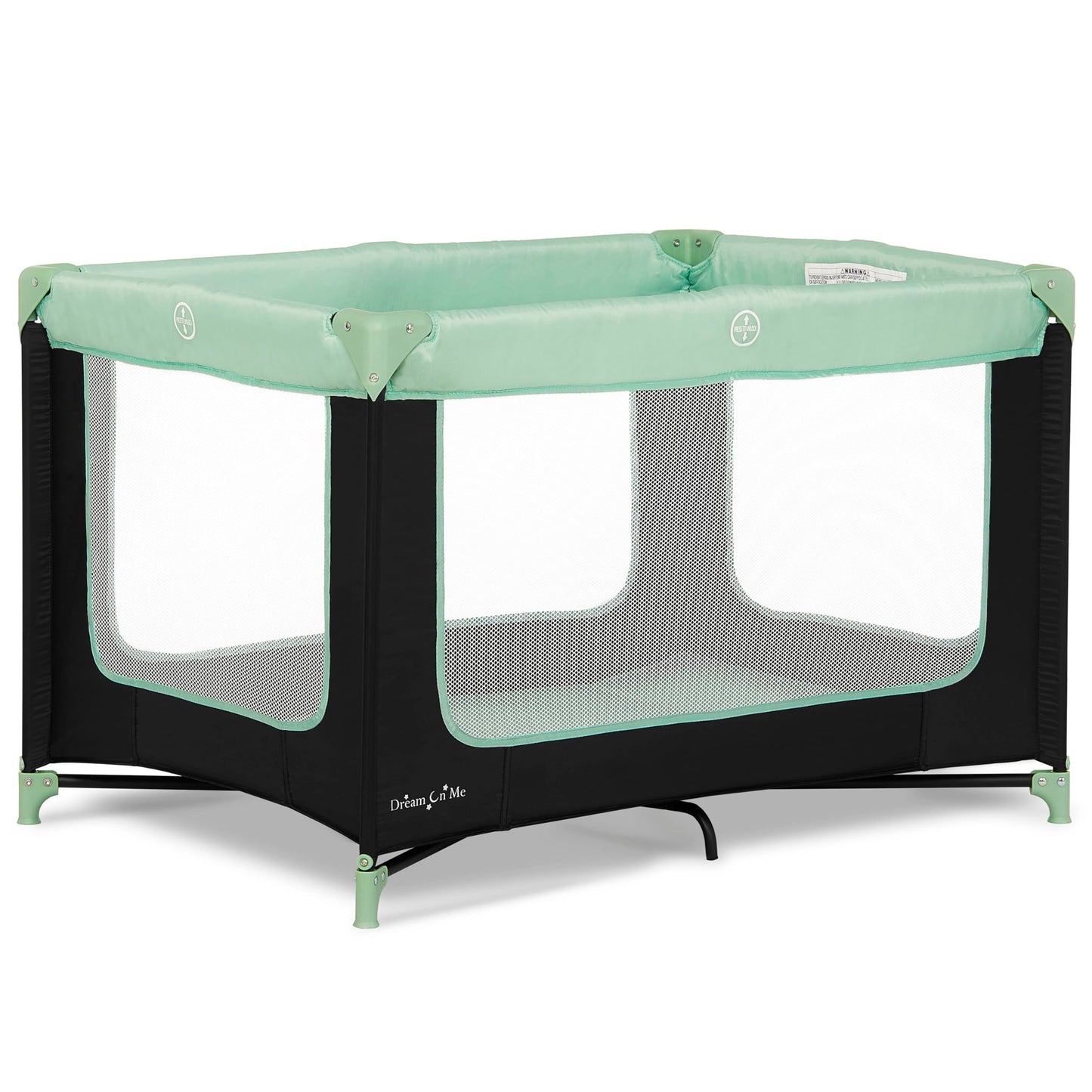 Dream On Me Zodiak Portable Playard, Compact for Travel, Carry Bag, Gray & Pink