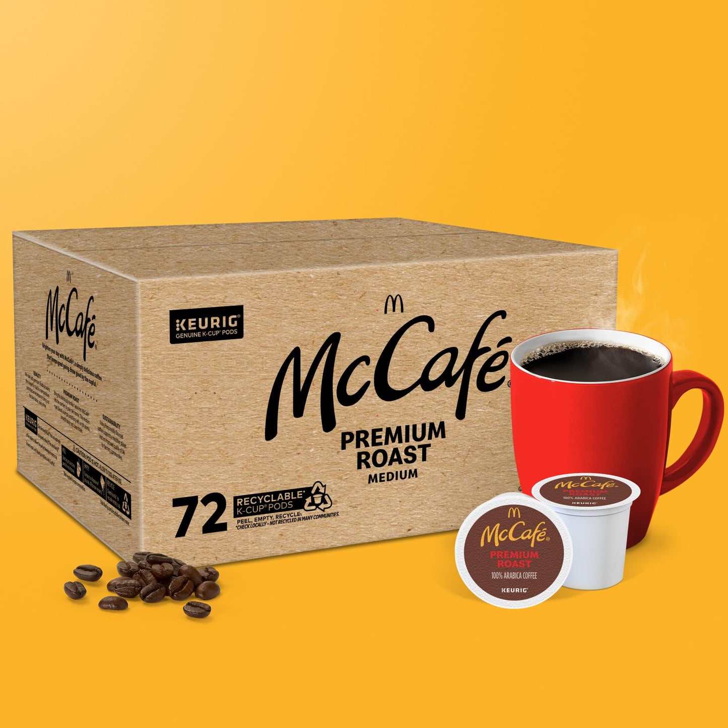 McCafe Premium Roast Coffee, Single Serve Keurig K-Cup Pods, Medium Roast, 84 Count