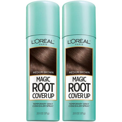 L'Oreal Paris Magic Root Cover Up Gray Hair Spray, 100% Gray Hair Coverage with Buildable, Lightweight, Transfer-Resistant, and Temporary Formula, Ammonia-Free, Dark Blonde, 2 oz (1 Count)