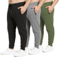 PURE CHAMP Sweatpants for Men 3 Pack Fleece Athletic Workout Joggers Mens Sweatpants with Zipper Pockets Size S-3XL