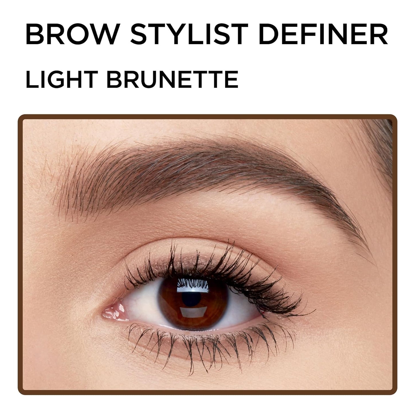 L'Oreal Paris Makeup Brow Stylist Definer Waterproof Eyebrow Pencil, Ultra-Fine Mechanical Pencil, Draws Tiny Brow Hairs and Fills in Sparse Areas and Gaps, Brunette, 0.003 Ounce (Pack of 2)