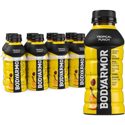 BODYARMOR Sports Drink, Strawberry Banana, Electrolyte Drink Hydration, 12 Fl Oz Bottles (8 Pack), Flavored Coconut Water with B Vitamins & Antioxidants