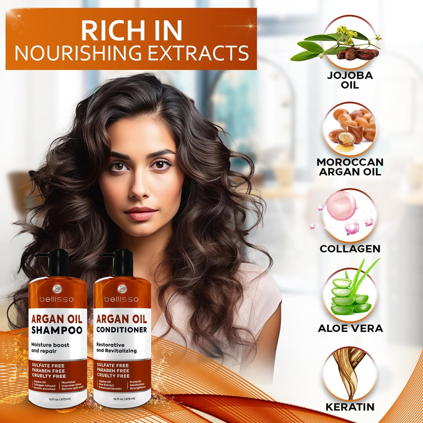 Caffeine Shampoo and Conditioner Set - Volumizing Products for Women and Men - Thickening, Volume Boosting Formula for Thinning and Fine Hair - Sulfate Free, No Parabens - Hydrating, Salon Grade
