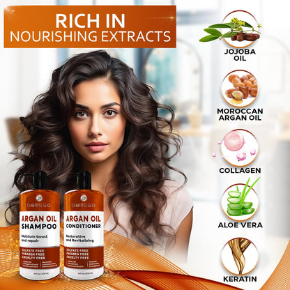 Caffeine Shampoo and Conditioner Set - Volumizing Products for Women and Men - Thickening, Volume Boosting Formula for Thinning and Fine Hair - Sulfate Free, No Parabens - Hydrating, Salon Grade