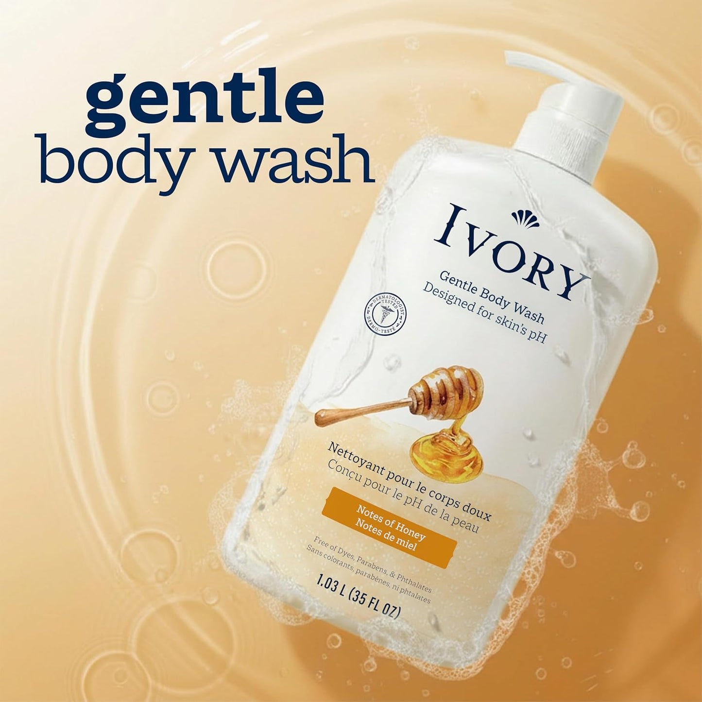 Ivory Body Wash Designed for the Whole Family, Jojoba Scent, 35 oz