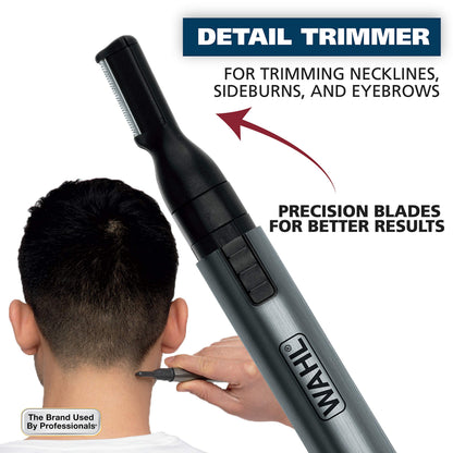 Wahl Micro Groomsman Battery Personal Trimmer for Eyebrows, Nose & Ear