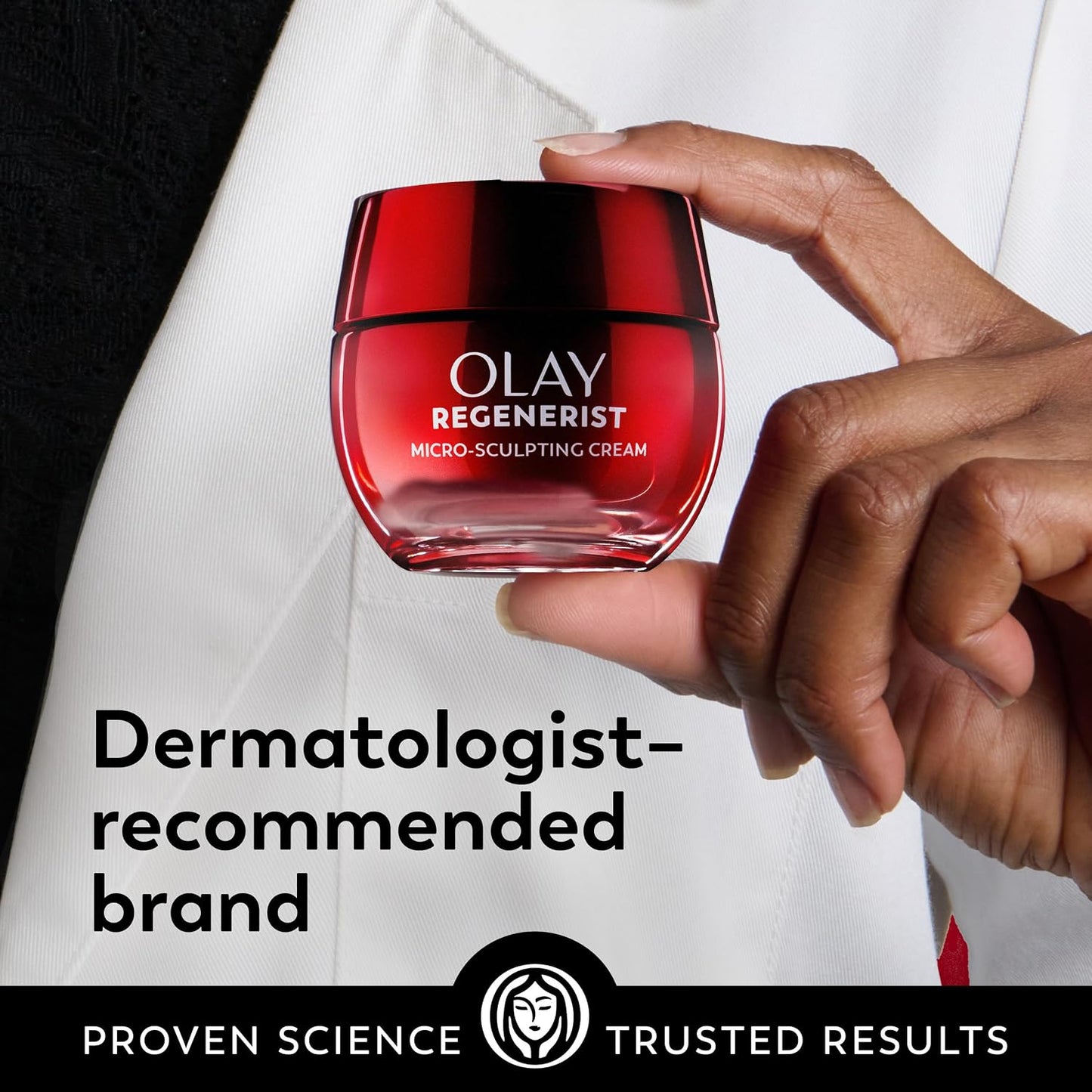 Olay Face Moisturizer, Regenerist Micro-Sculpting Facial Cream for Women - Anti-Aging, Anti-Wrinkle, Firming Skin Care - Triple Collagen Cream, Peptide Moisturizer, Hyaluronic Acid, Niacinamide, 1.7oz