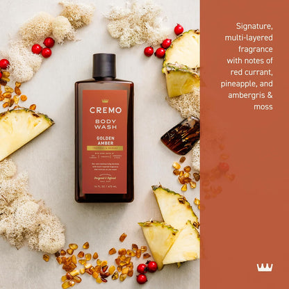 Cremo Body Wash for Men, Cypress Santal, 16 Fl Oz