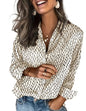 Zeagoo Satin Blouses for Women Silk Button Down Shirts Long Sleeve Tops