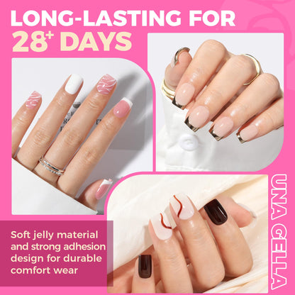UNA GELLA 9 in 1 Gel Nail Glue U V Super Hold for Gel Nails Tips 10ml