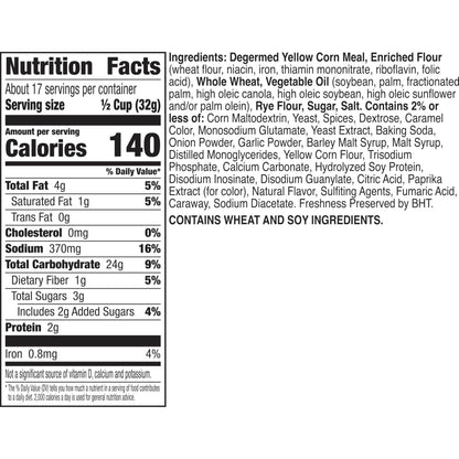 Chex Mix Bold Garlic & Herb Snack Mix, Resealable Tub, 20 oz