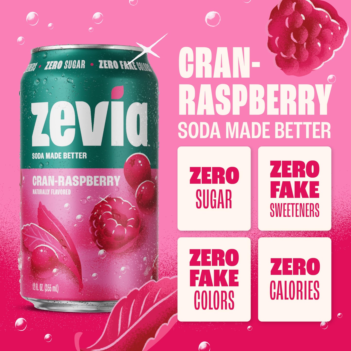 Zevia Zero Sugar Soda, Cola, 12 oz Cans (24-Pack) – Naturally Sweetened, Zero Calorie Sugar Free Soda - Non-GMO Project Verified, Gluten-Free, Vegan