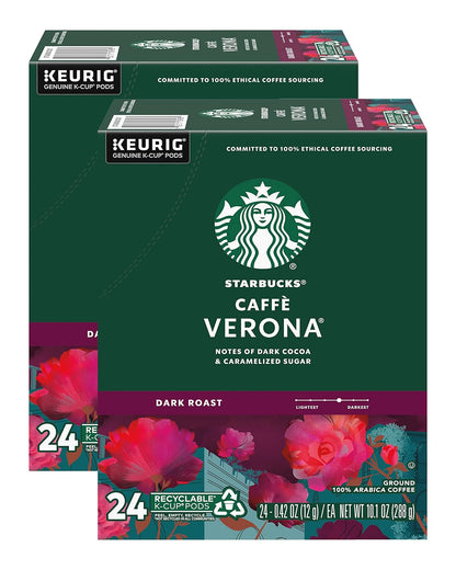 Starbucks K-Cup Coffee Pods, Dark Roast Hot or Iced Coffee, French Roast, 96 Keurig Pods