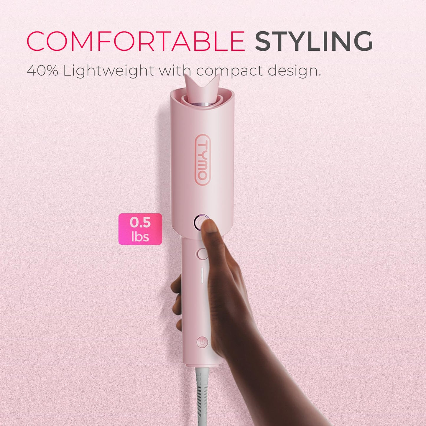 TYMO Automatic Rotating Curling Iron, TYMO CURLPRO Beach Waves Hair Curler