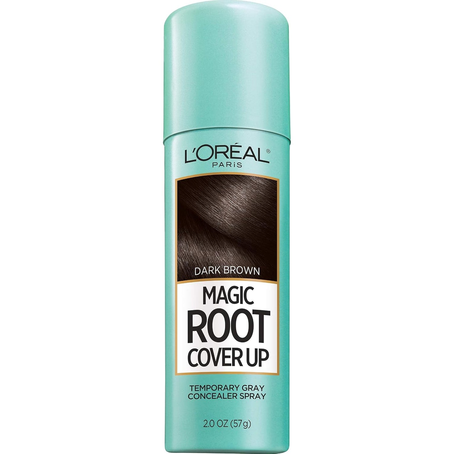 L'Oreal Paris Magic Root Cover Up Gray Hair Spray, 100% Gray Hair Coverage with Buildable, Lightweight, Transfer-Resistant, and Temporary Formula, Ammonia-Free, Dark Blonde, 2 oz (1 Count)