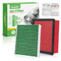 Engine+Cabin Air Filter Fit for 2014-2020 Rogue, 2017-2022 Rogue Sport