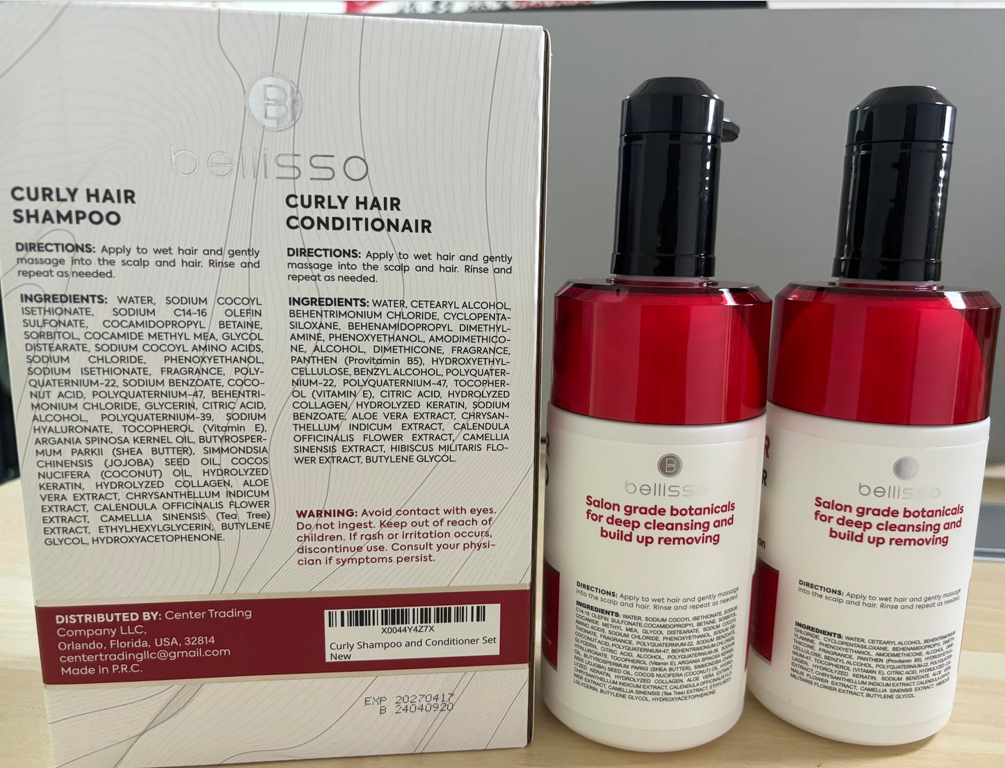 Caffeine Shampoo and Conditioner Set - Volumizing Products for Women and Men - Thickening, Volume Boosting Formula for Thinning and Fine Hair - Sulfate Free, No Parabens - Hydrating, Salon Grade