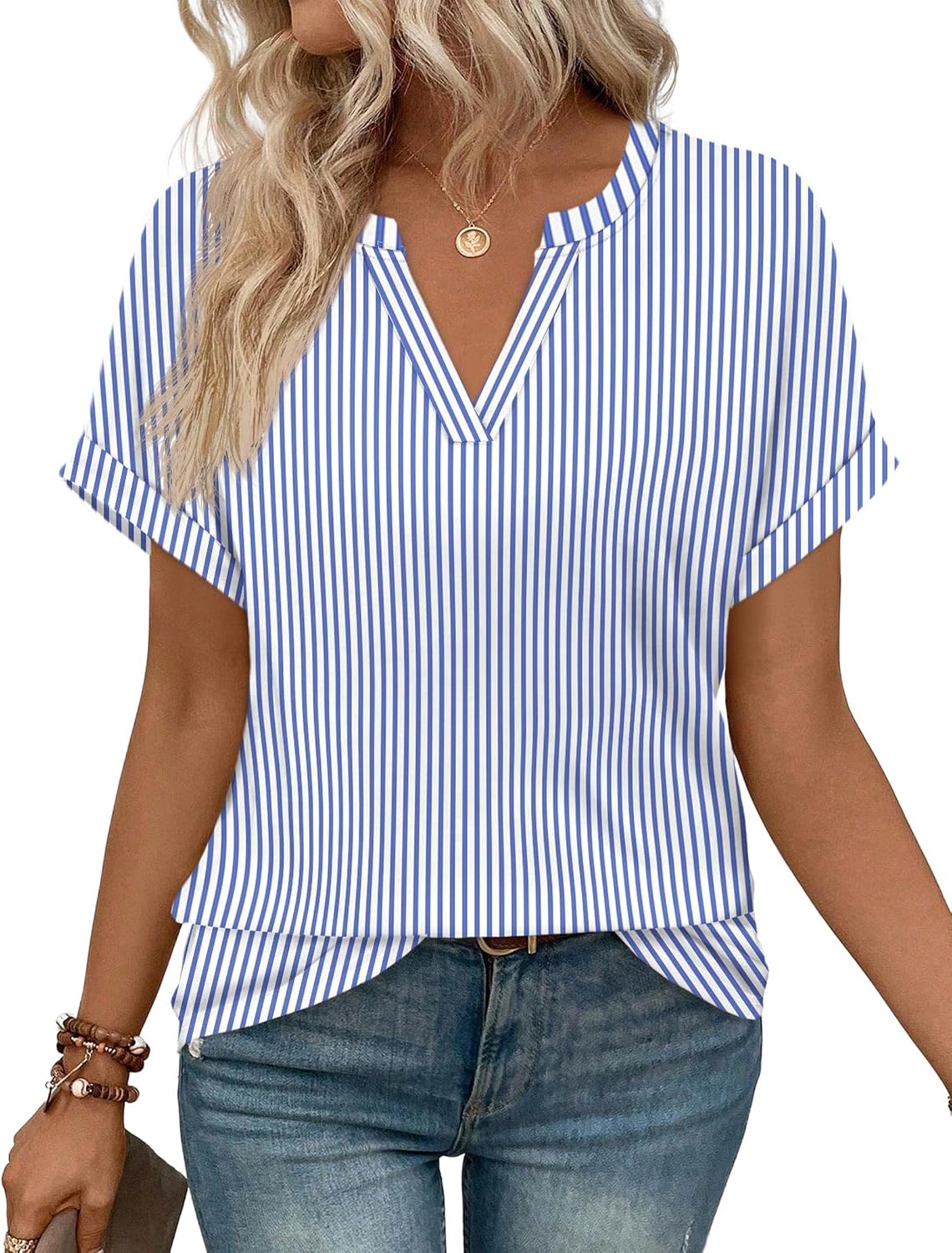 WIHOLL Womens Blouses Spring Tops Short Sleeve Shirts Dressy Casual Summer Vacation Fashion Clothing 2026