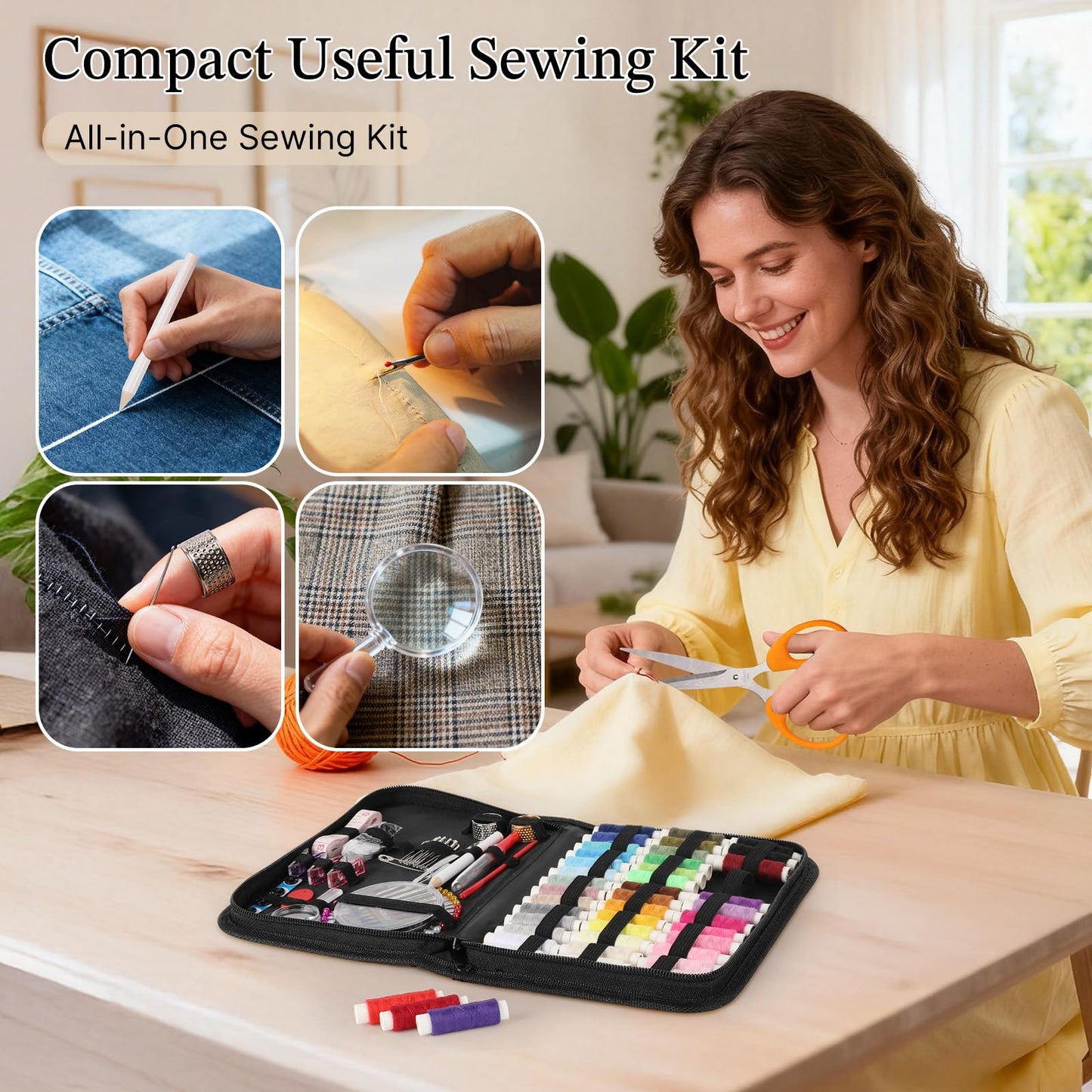 Coquimbo Sewing Kit for Adults, Christmas Stocking Stuffers for Teen Girls