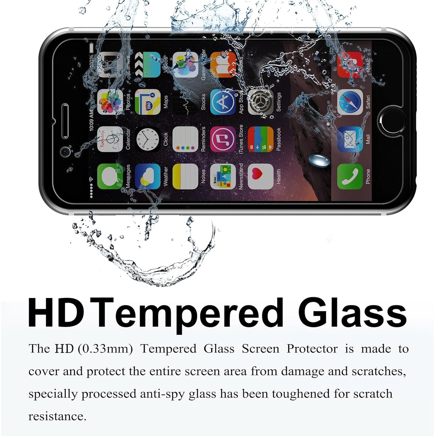 Ailun 3 Pack Privacy Screen Protector for iPhone 16 Pro Max, Tempered Glass