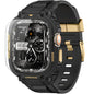 amBand Bands Compatible with Apple Watch 9/8/7/6/5/4 & SE 3/2/1 45mm/44mm Case for Men, M1 Sport Series Rugged Case Protective Cover for iWatch SE3/SE2/6/SE/5/4 44/45 mm Men Black