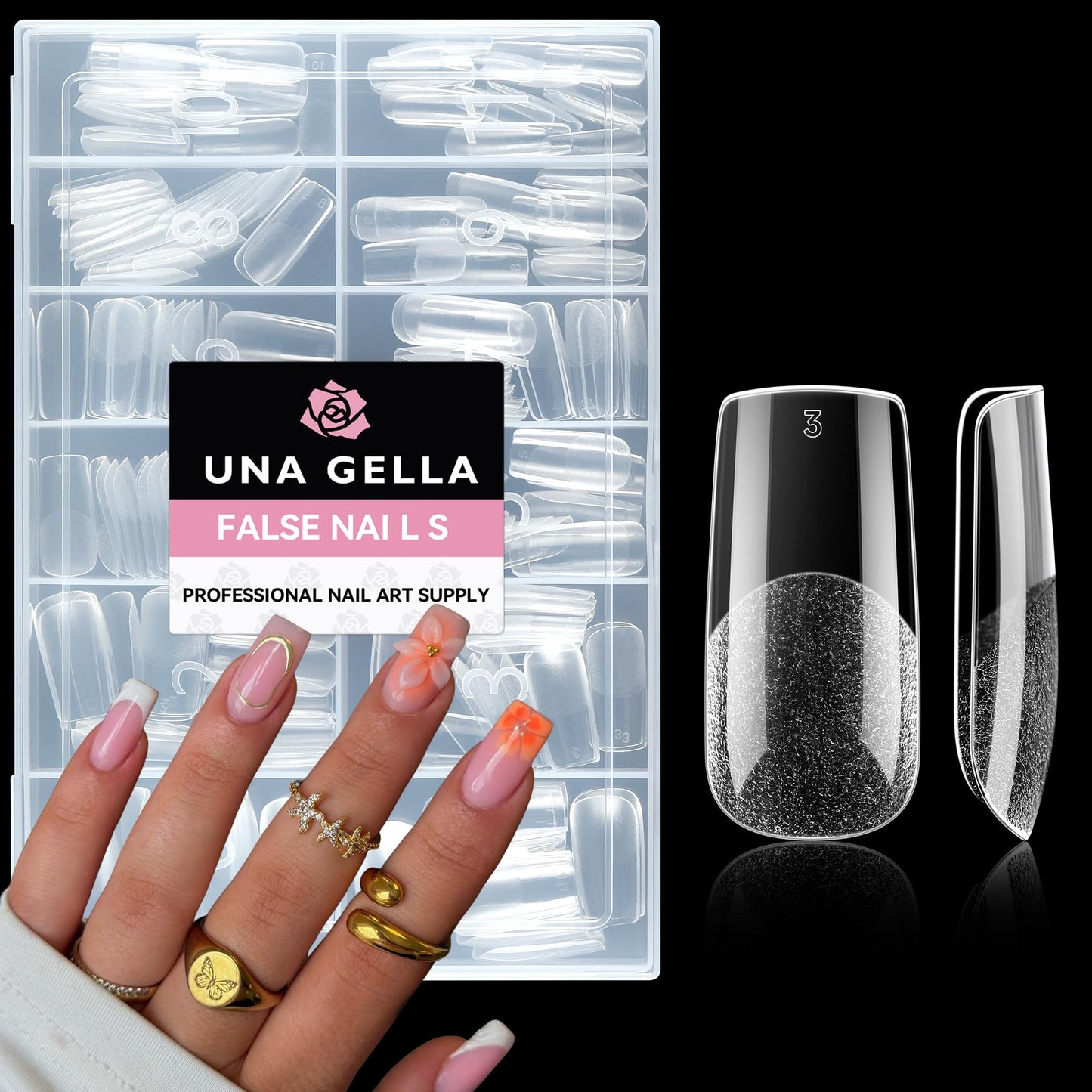 UNA GELLA 15g Nail Glue for Press On Nails with 20ml Nail Glue Remover Kit