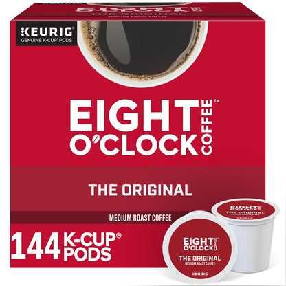 Eight O'Clock Coffee Hazelnut, Single-Serve Keurig K-Cup Pods, Flavored Medium Roast Coffee Pods, 96 Count