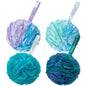 AmazerBath Loofah Sponge 75g/Piece, Loofah for Men Body Scrubber - Bath Sponge Loofa Set of 4 Black (Large)