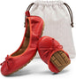 DREAM PAIRS Women's Foldable Bowknot Ballet Flats
