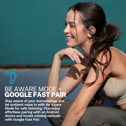 JLab, Go Sport+, True Wireless Workout Earbuds, Bluetooth Sport Earbuds, Clear Calling, Graphite