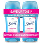 Secret Anti-Perspirant Deodorant Invisible Solid Powder Fresh Twin Pack 5.20 oz