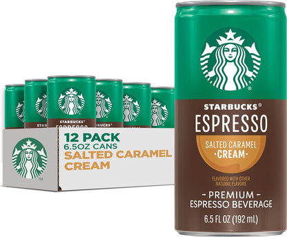 Starbucks Espresso & Cream, 6.5 Fl Oz Cans (Pack of 12)